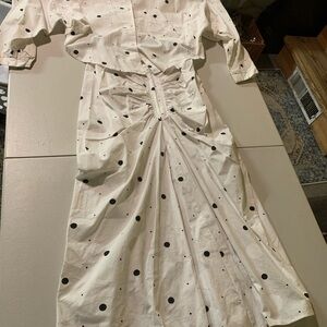 Polka dot skirt and top